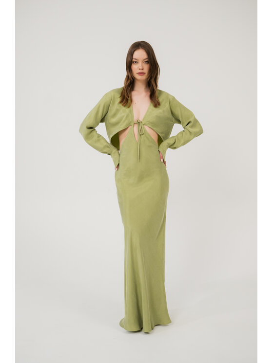 ROSE AVENUE ROSE AVENUE Sukienka koktajlowa JULIE Zielony Slim Fit