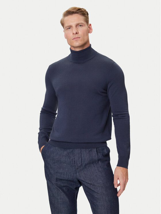 Marc O'Polo Denim Marc O'Polo Denim Rollkragenpullover 5000007221 Dunkelblau Regular Fit