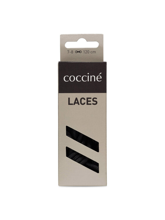 Coccine Šnúrky do topánok SZNUROWADŁA 120 cm F3 BAWEŁNIANE v.AZ Čierna