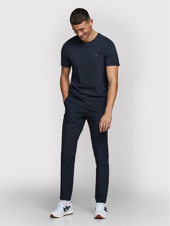 T-shirt Blahardy 12166527 Blu scuro Slim Fit