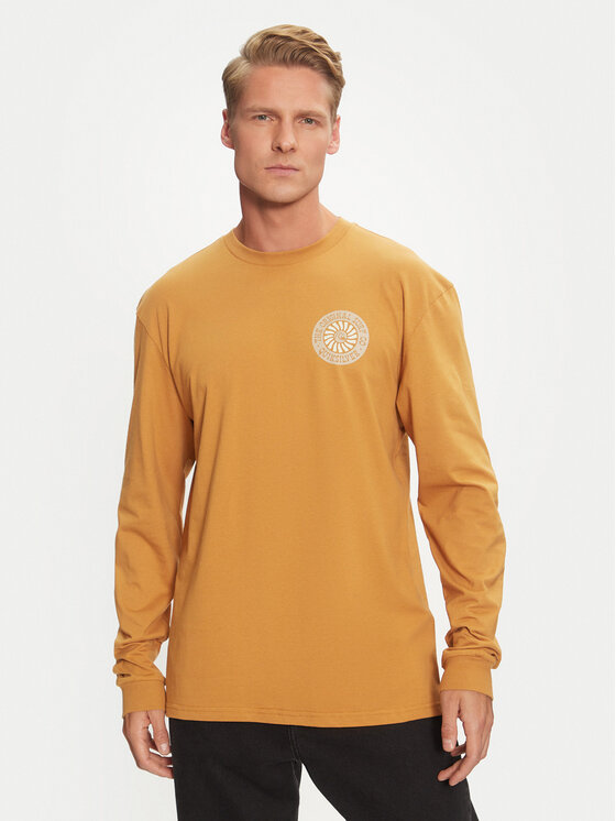 Quiksilver Quiksilver Pikkade varrukatega T-särk Bloom Cycle EQYZT07707 Pruun Regular Fit
