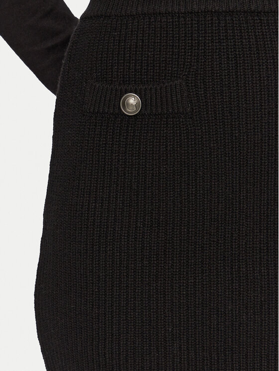 Guess Guess Mini suknja W4BD64 Z2WX0 Crna Slim Fit