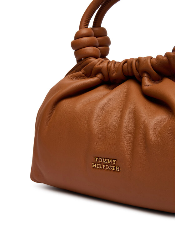 Tommy Hilfiger Tommy Hilfiger Geantă Th Soft Leather Med Crossover AW0AW18369 Maro
