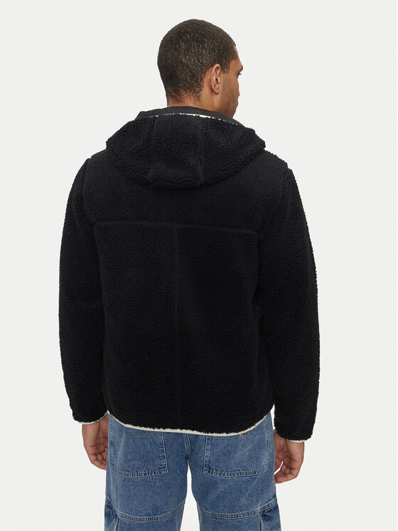 Tommy Jeans Tommy Jeans Преходно яке Teddy DM0DM19224 Черен Regular Fit