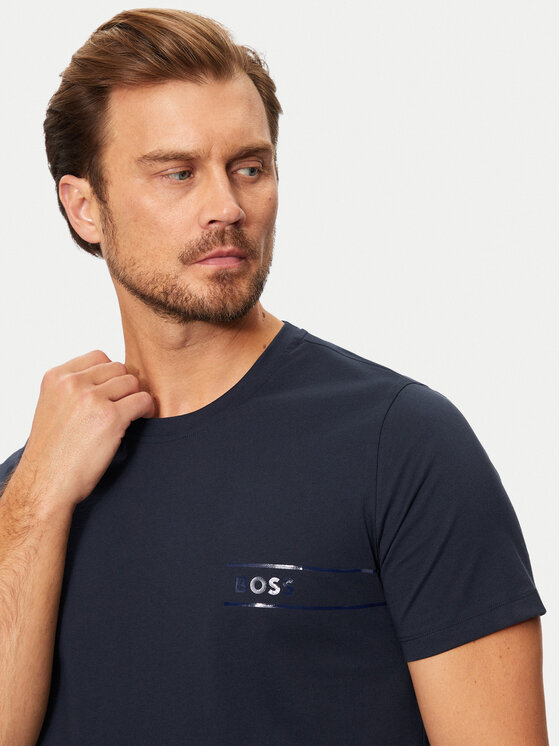 BOSS Boss T-shirt 50517715 Blu scuro Regular Fit