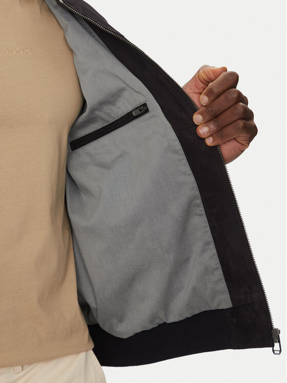 JOOP! JOOP! Bőrkabát 17 Pios 80000774 Sötétkék Regular Fit