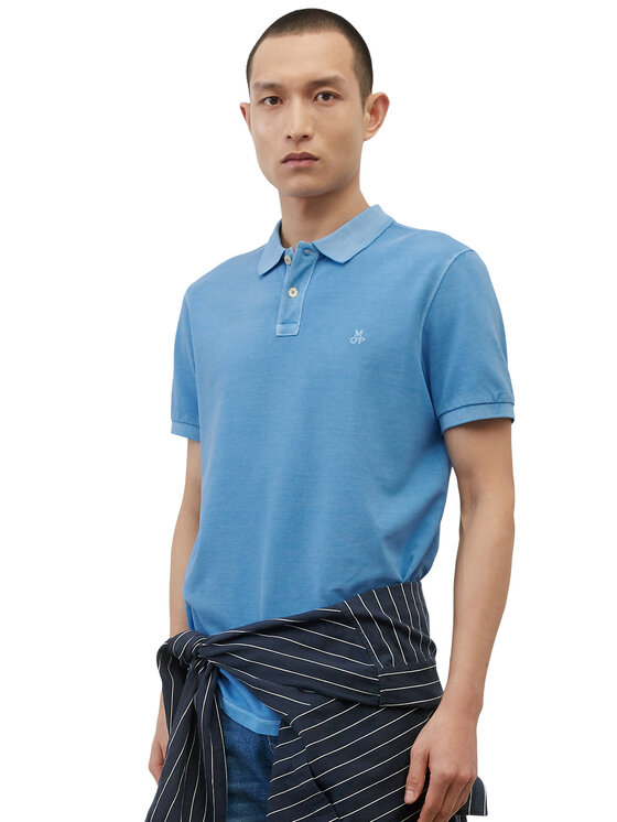 Marc O'Polo Tricou polo M22226653000 Albastru Regular Fit