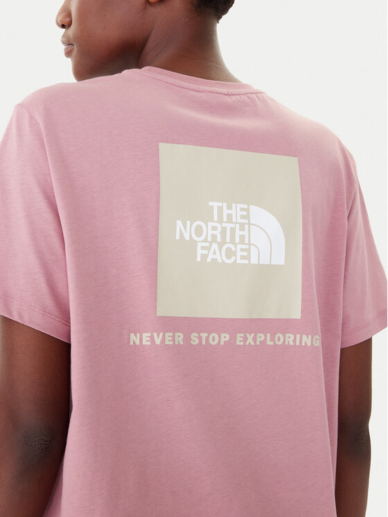 The North Face The North Face T-shirt Redbox NF0A87NK Ružičasta Relaxed Fit