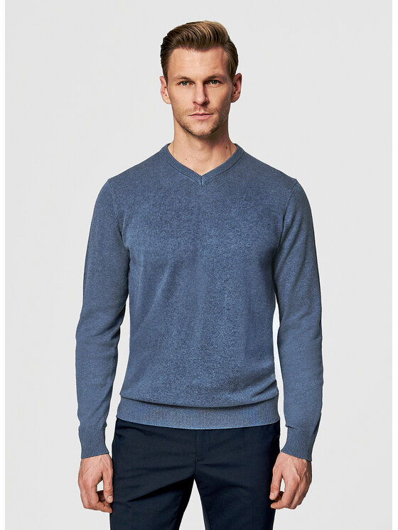 Pako Lorente Pako Lorente Sweter P26SN-2X-003 Niebieski Classic Fit