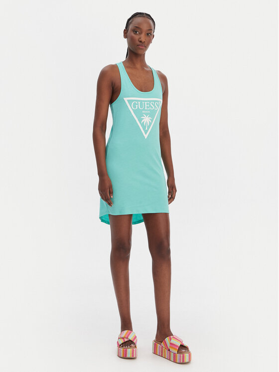 Guess Guess Paplūdimio suknelė E3GP03 JA914 Žalia Regular Fit