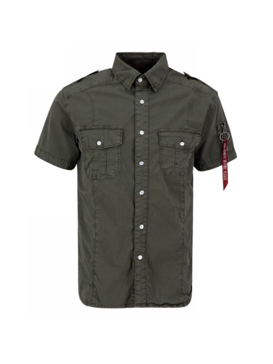 Alpha Industries Alpha Industries Košile AI.136427-136-L Šedá Basic Fit
