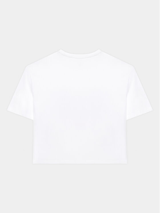 Guess Guess T-shirt J3YI21 K6YW1 Bijela Boxy Fit
