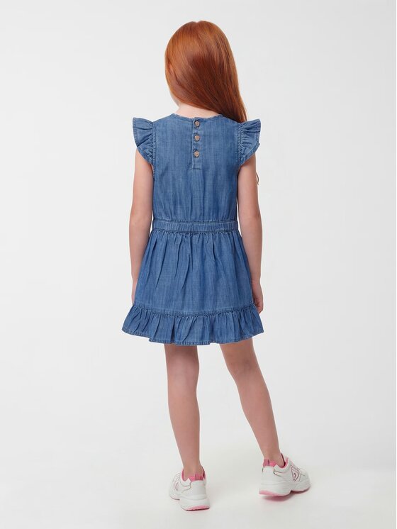 Guess Kids Guess Kids Sukienka codzienna 182568 Niebieski Classic Fit