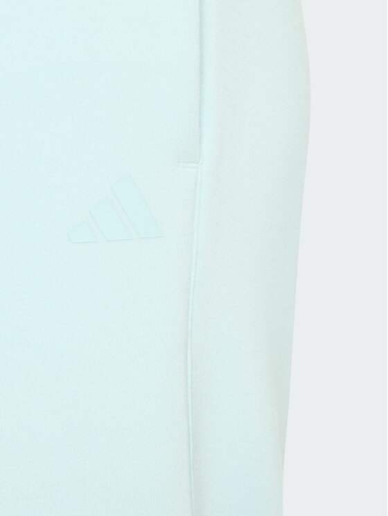 adidas adidas Spodnie materiałowe 168518 Turkusowy Regular Fit