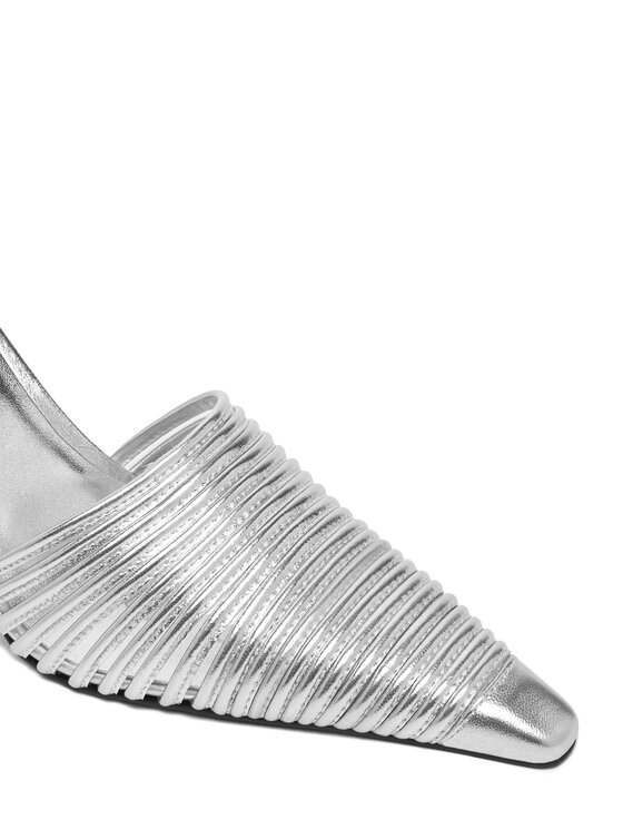 Naked Wolfe Naked Wolfe Ciabatte Chromed 00078 Argento