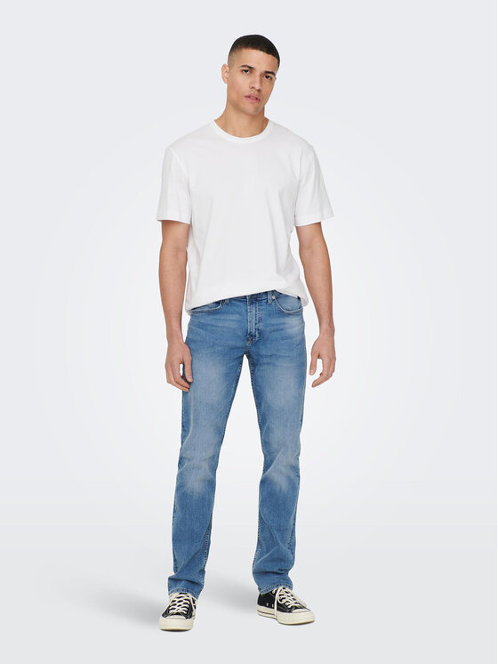 Only & Sons Tricou 22025208 Alb Regular Fit