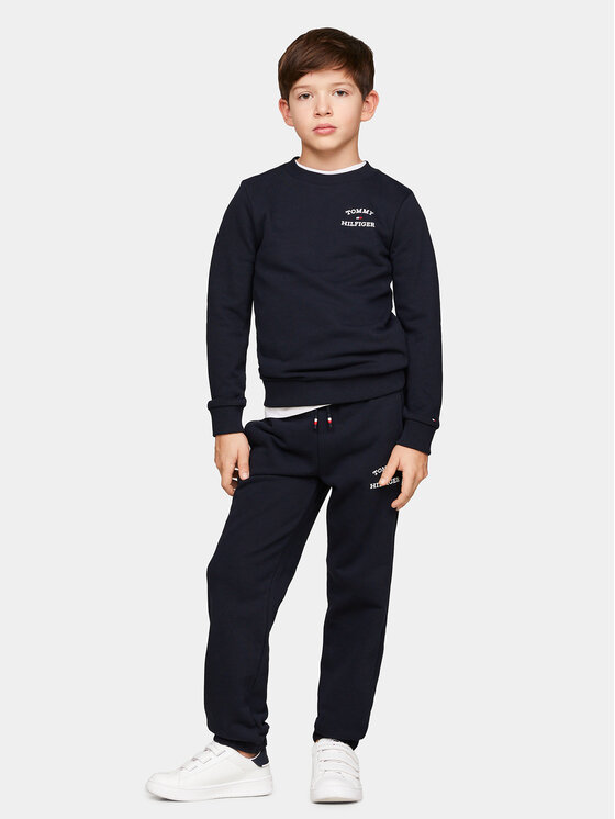 Tommy Hilfiger Tommy Hilfiger Bluză Th Logo KB0KB08828 Bleumarin Regular Fit