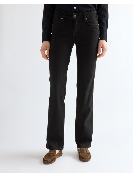 Wrangler Wrangler Jeansy STRAIGHT Czarny Straight Leg