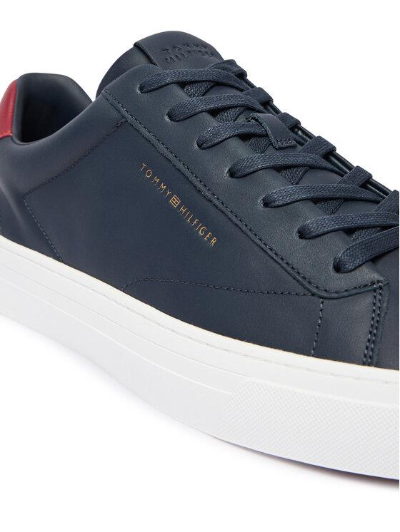 Tommy Hilfiger Tommy Hilfiger Sneakersy Premium Dress Cupsole Lth FM0FM05572 Granatowy