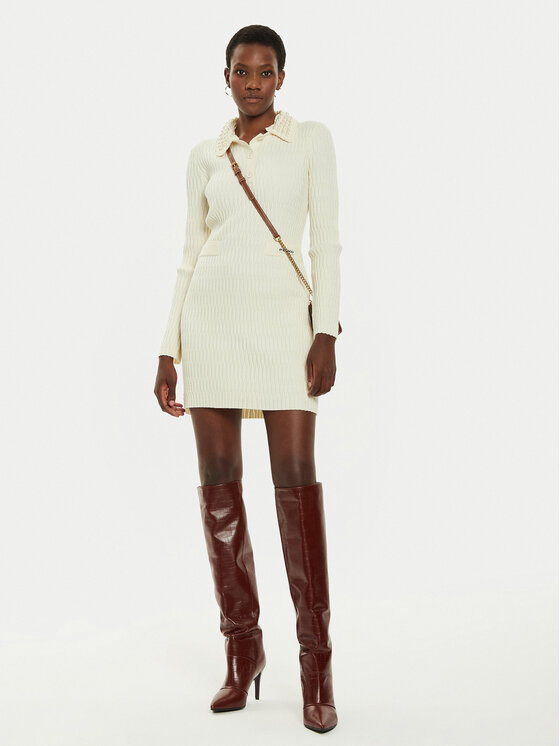 Pinko Vestito di maglia York 104360 A27J Beige Regular Fit | Modivo.it