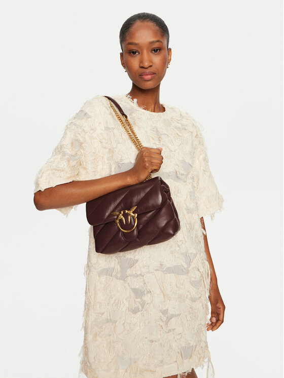 PINKO PINKO Geantă Love Puff Mini Cl AI 24-25 PLTT 100039 A0F2 Maro