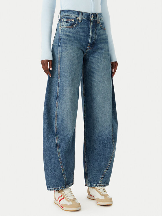 Tommy Jeans Tommy Jeans Дънки Ella DW0DW23098 Син Barrel Fit
