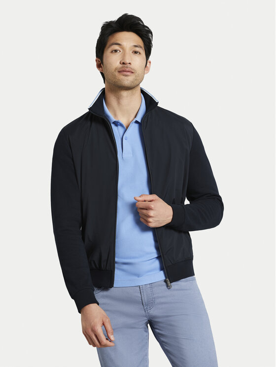 Bugatti Mikina 8750 55172A Čierna Regular Fit