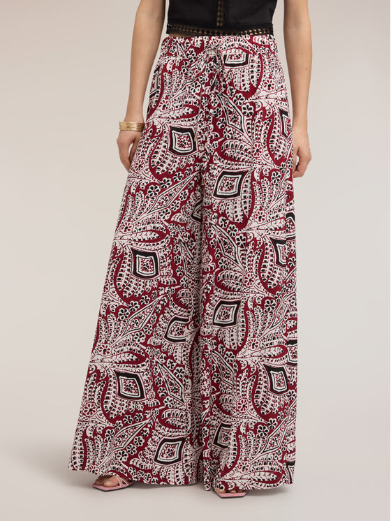 Motivi Motivi Pantaloni di tessuto P014W000852N0S1 Bordeaux Over Fit