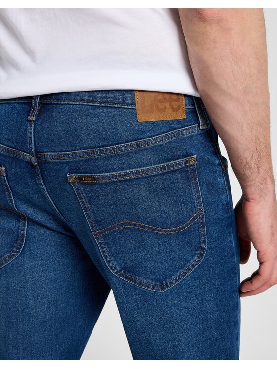 Lee Lee Jeansy DAREN ZIP FLY Niebieski Straight Leg
