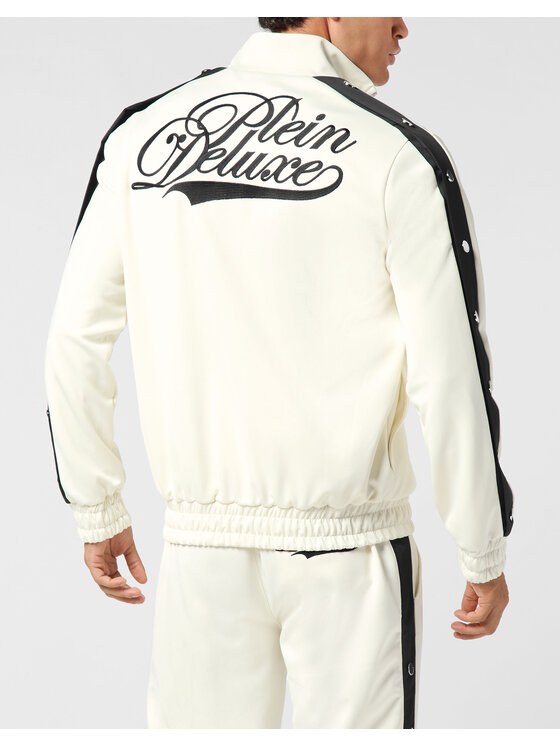 PHILIPP PLEIN PHILIPP PLEIN Bluza 25947 Biały Jegging Fit