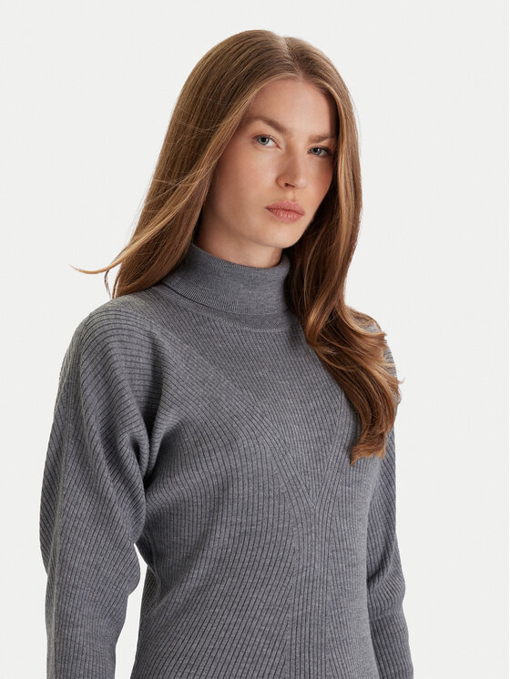 BOSS BOSS Плетена рокля Forbini 50548520 Сив Regular Fit