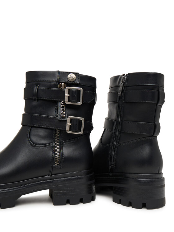 Guess Guess Polokozačky FLFLYN ELE10 Černá