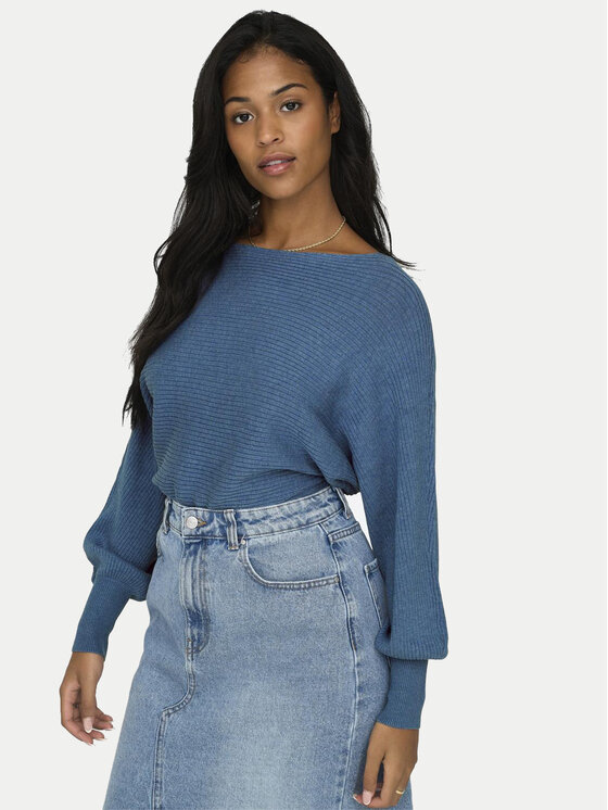 ONLY ONLY Džemper Adaline 15226298 Plava Relaxed Fit