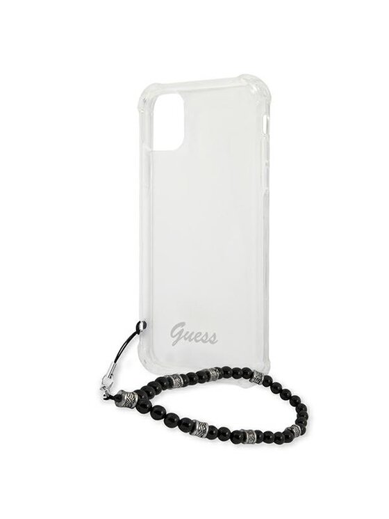 Guess Guess Etui na telefon iPhone 12 Pro Max Przezroczysty