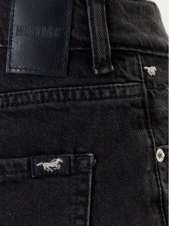 Mustang Mustang Szorty jeansowe Jodie 1016562 Czarny Regular Fit