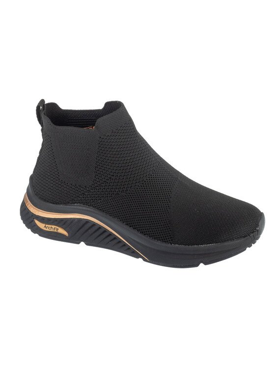 Skechers Skechers Buty do biegania Arch Fit S-Miles - Sock Walk Czarny