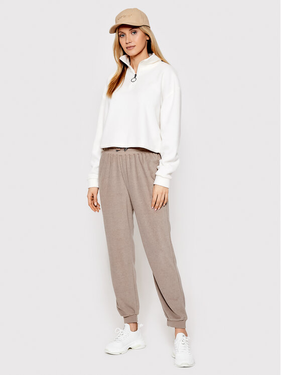 Felpa di pile LSS-225MARY Bianco Regular Fit