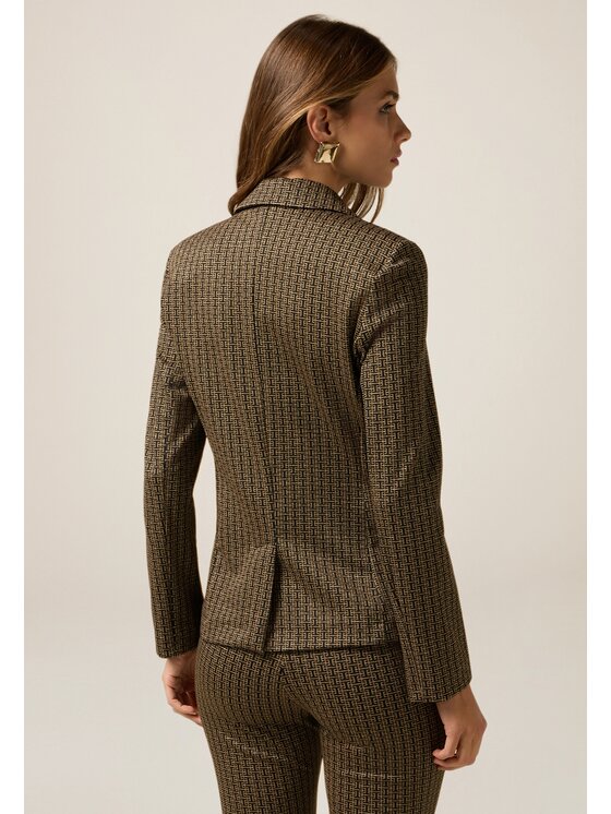 Oltre Oltre Giacca di transizione Q022R104652N0S3 Oro Flare Fit