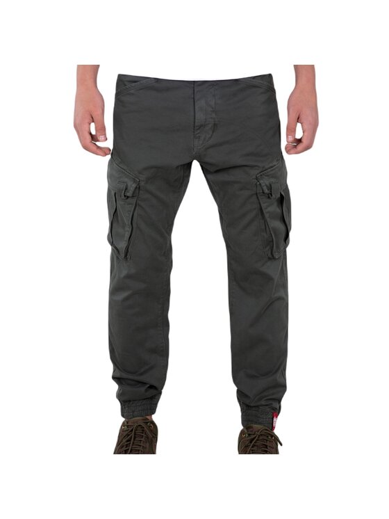 Alpha Industries Alpha Industries Bavlnené nohavice AI.116203-136-29 Sivá Carrot Fit
