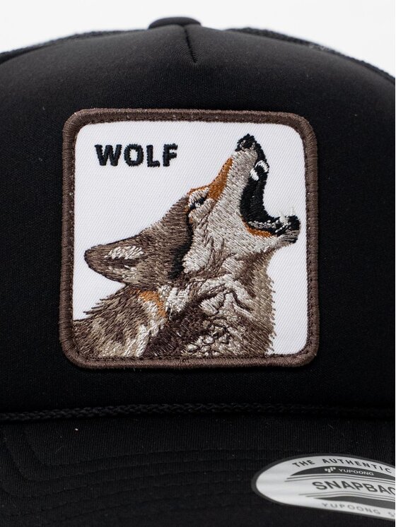 MyStars MyStars Czapka z daszkiem Czapka Z Daszkiem Trucker Czarna z Wilkiem MyStars Wolf 2.0 uni Czarny