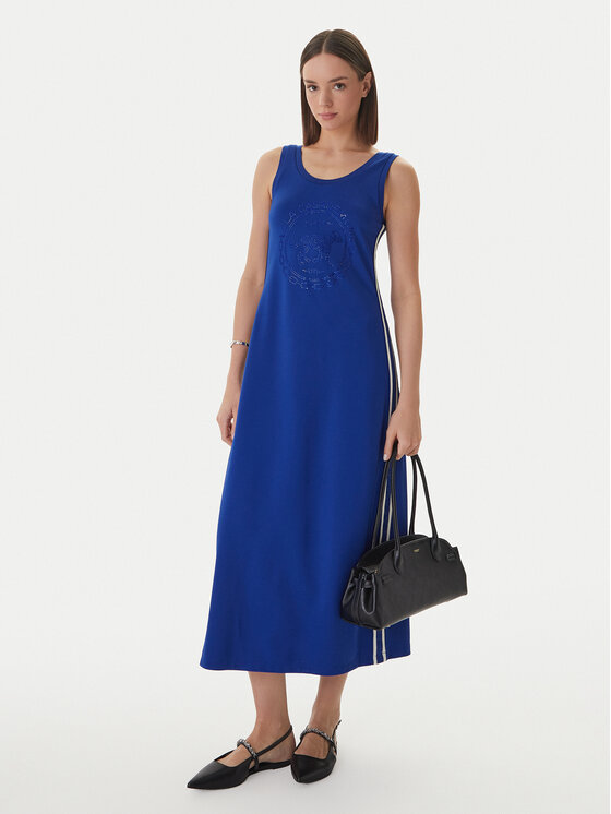 LOLA CASADEMUNT LOLA CASADEMUNT Kleid für den Alltag LS2616148 Blau Regular Fit