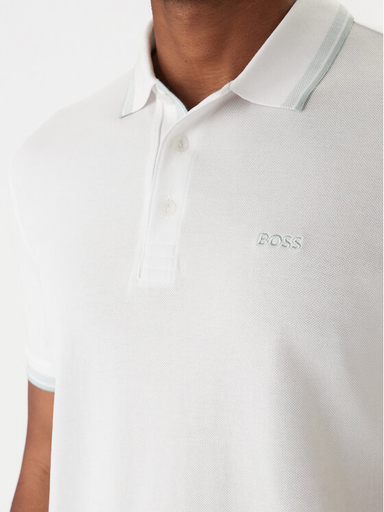 BOSS BOSS Polo Paddy 50469055 Biały Regular Fit