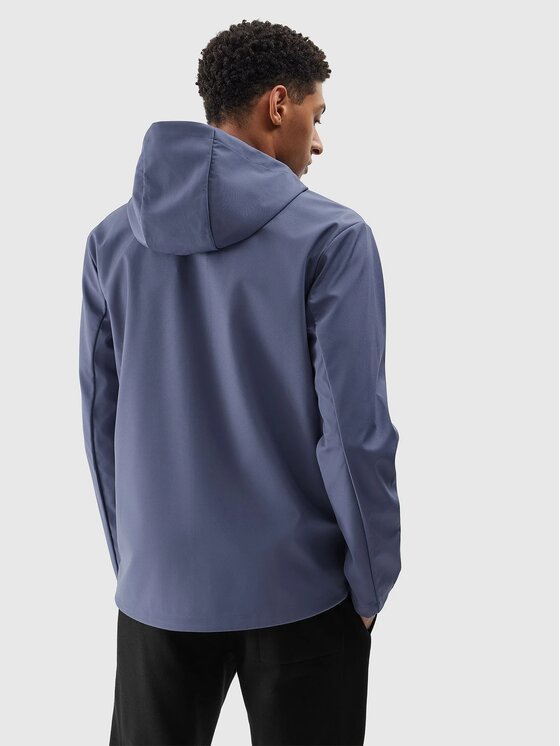 4F 4F Kurtka softshell 4FWSS24 TSOFM234 32S DENIM L Niebieski Regular Fit