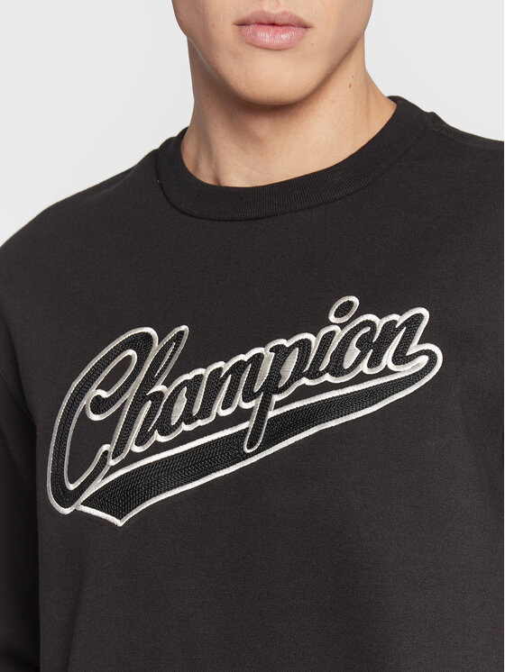 Champion Bluza Varsity Script Logo 217888 Czarny Regular Fit | Modivo.pl