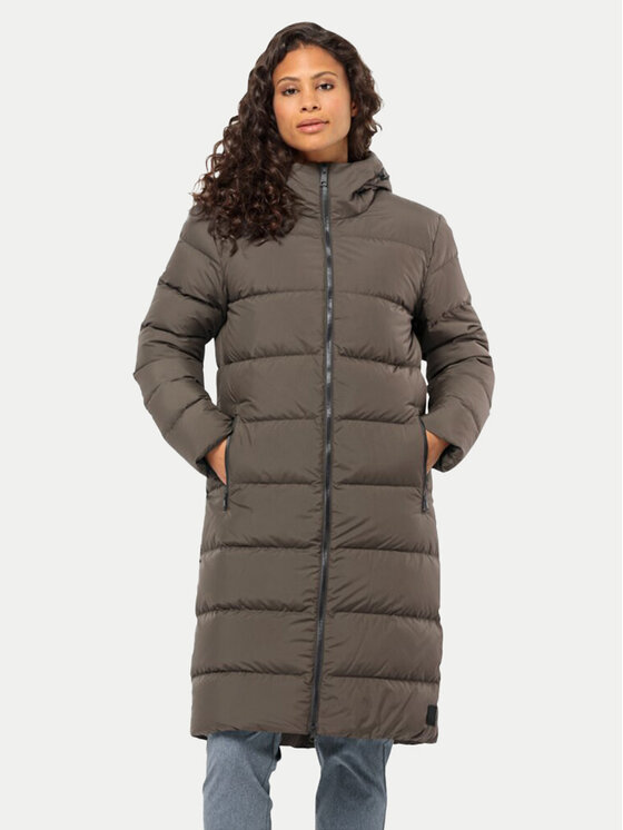 Jack Wolfskin Pernata Jakna Frozen Palace Coat 1204133 Smeđa Regular Fit