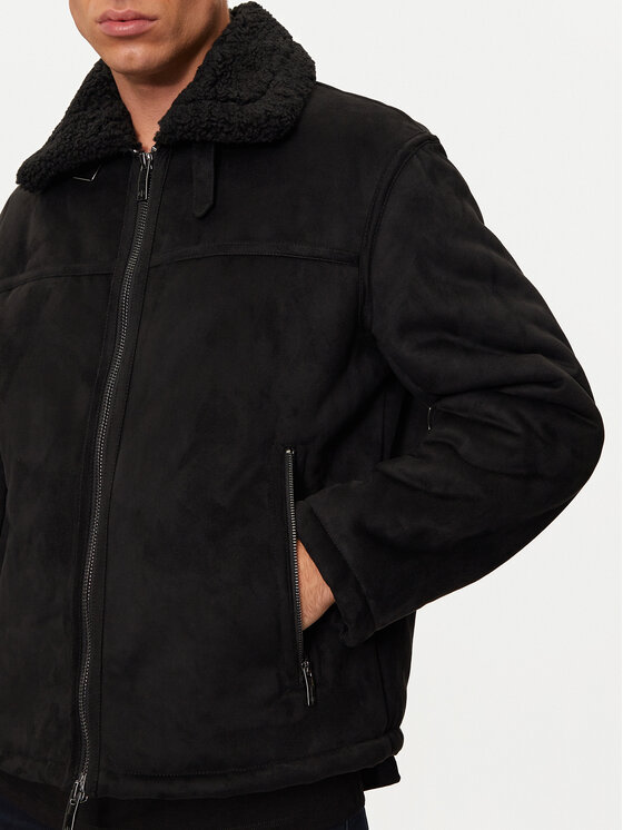Armani Exchange Armani Exchange Jakna iz umetnega usnja 6DZB03 ZE1FZ 1200 Črna Regular Fit
