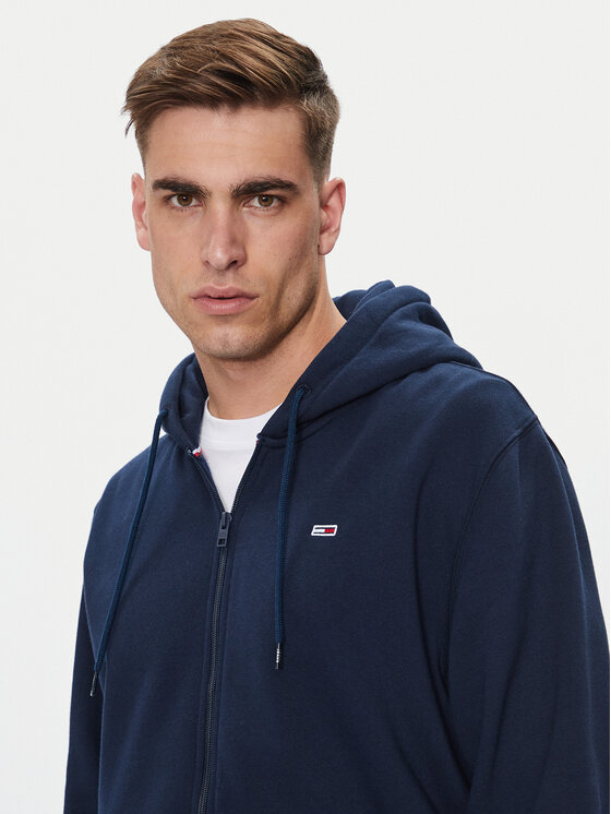 Tommy Jeans Tommy Jeans Pulóver Flag DM0DM20498 Sötétkék Regular Fit