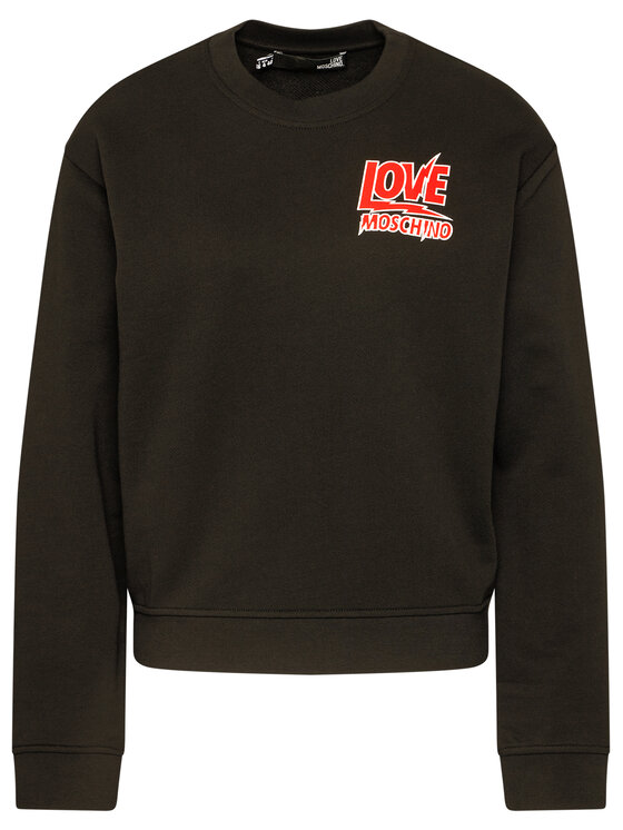 LOVE MOSCHINO LOVE MOSCHINO Sweatshirt W630636M 4055 Noir Regular Fit