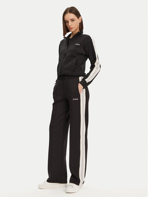 Guess Guess Spodnie dresowe V5GB12 KCRU2 Czarny Regular Fit