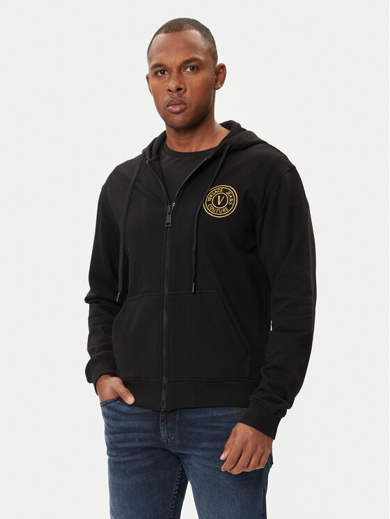 Férfi Versace Jeans Couture Pulóver, Méret: S, Fekete, 79GAIT00 CF01T